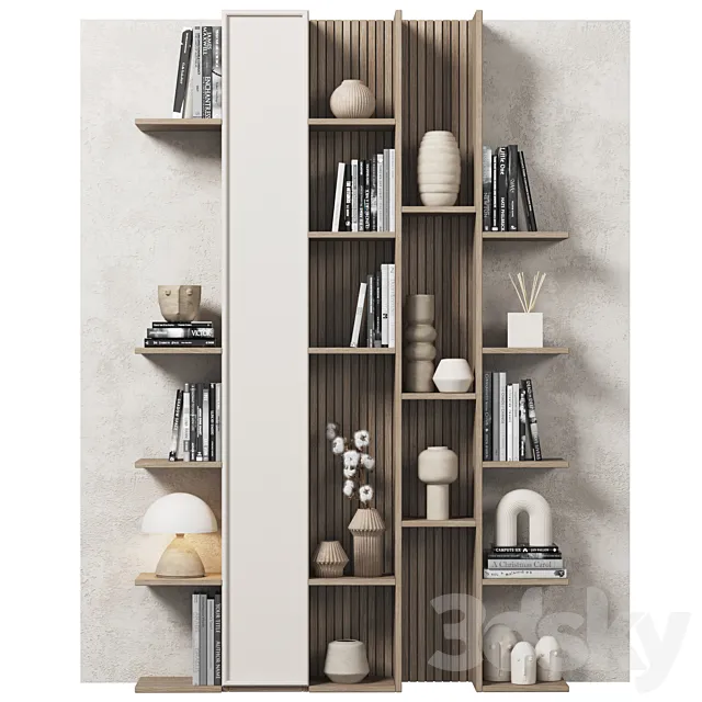 Cabinet with shelves 065 3D Model