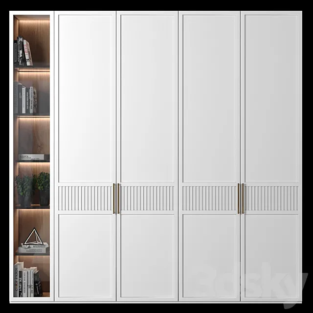 Cabinet with shelves 119 3D Model