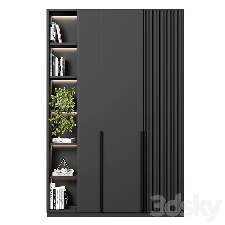 Cabinet with shelves 12 3D Model