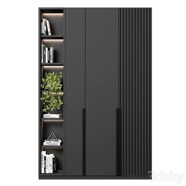 Cabinet With Shelves 12 3D Model