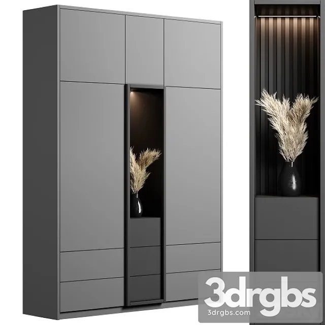 Cabinet With Shelves 18 3D Model Download