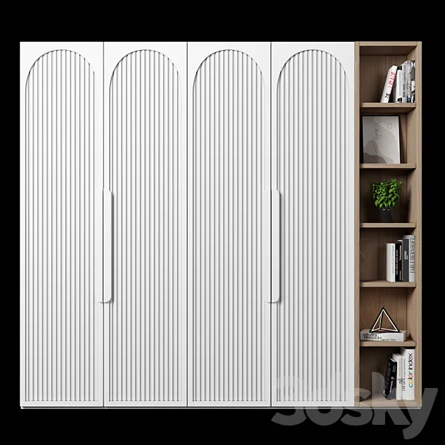 Cabinet with shelves 25 3D Model