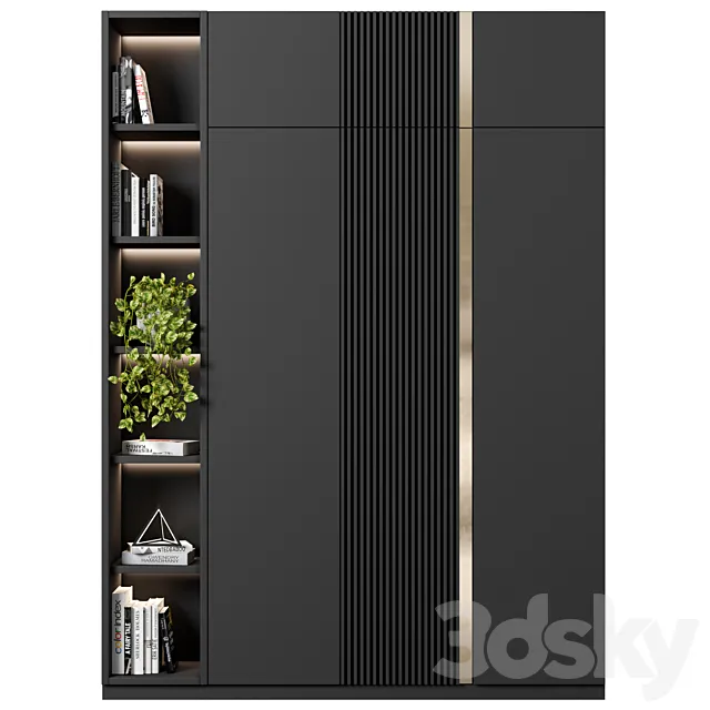 Cabinet with shelves 51 3D Model Cabinet with shelves 51 3D Model