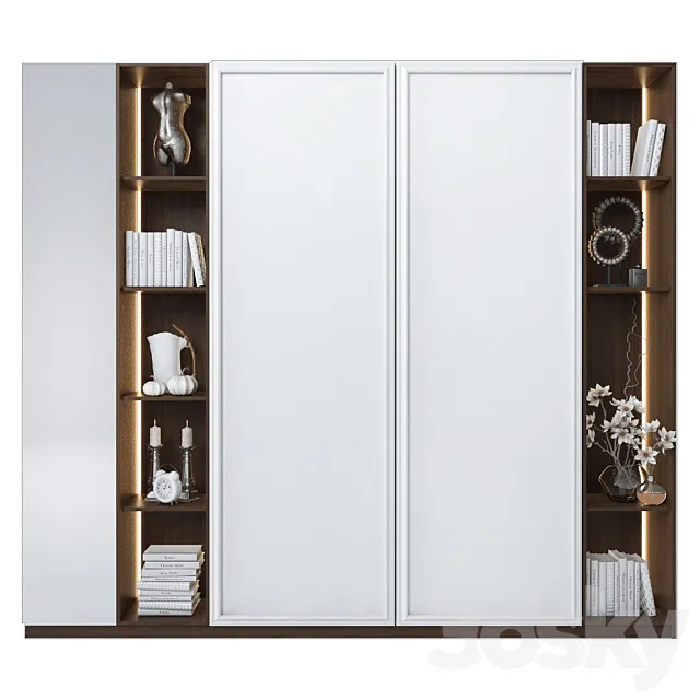 Cabinet with shelves 6 3D Model