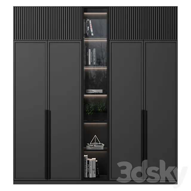 Cabinet with shelves 67 3D Model Cabinet with shelves 67 3D Model