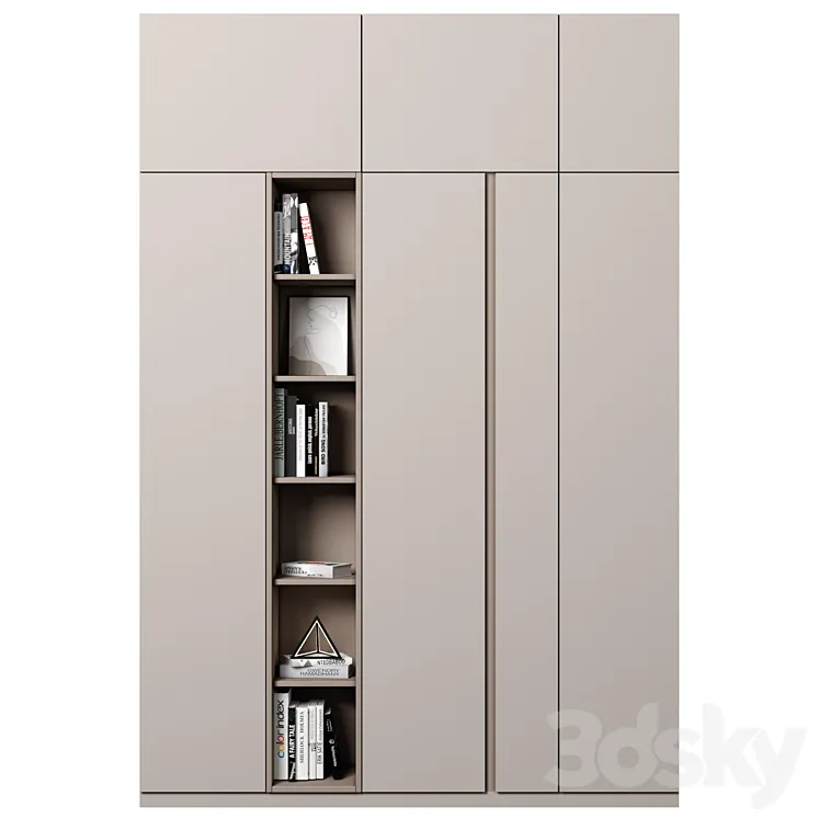 Cabinet with shelves 73 3D Model Free Download