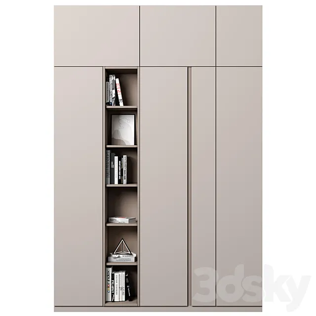 Cabinet with shelves 73 3D Model Cabinet with shelves 73 3D Model