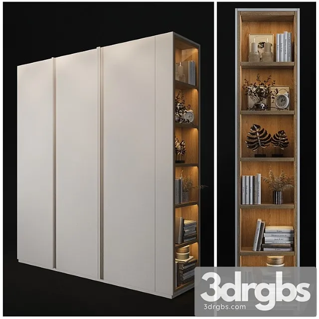 Cabinet with shelves in the end Cabinet with shelves in the end