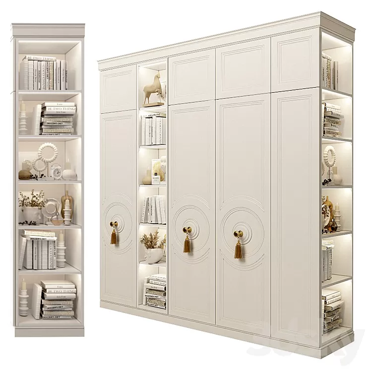 Cabinet with shelves_7 3D Model