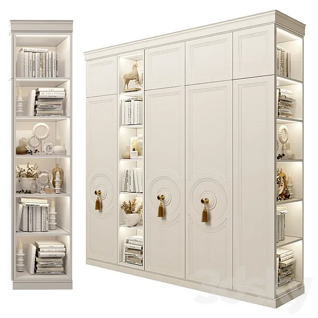 Cabinet with shelves_7 3DModel