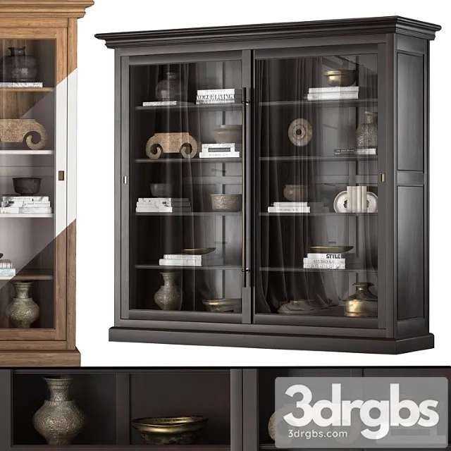 Cabinet with sliding doors 61460863 blk 3D Model Download