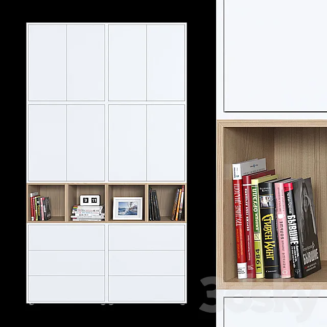 Cabinets IKEA Eket 2 (6 color options). 3D Model Cabinets IKEA Eket 2 (6 color options). 3D Model