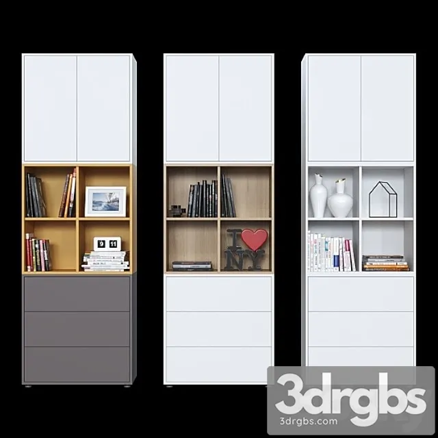 Cabinets ikea eket (6 color options). 3D Model Download