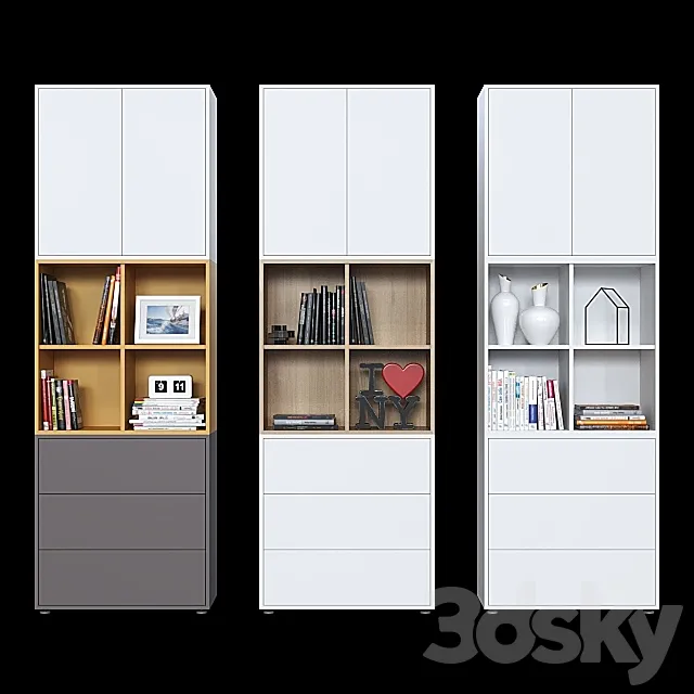 Cabinets IKEA Eket (6 color options). 3D Model Cabinets IKEA Eket (6 color options). 3D Model