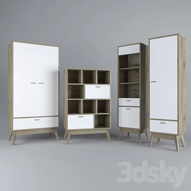 Cabinets Nordik from Divan.ru 3D Model Cabinets Nordik from Divan.ru 3D Model