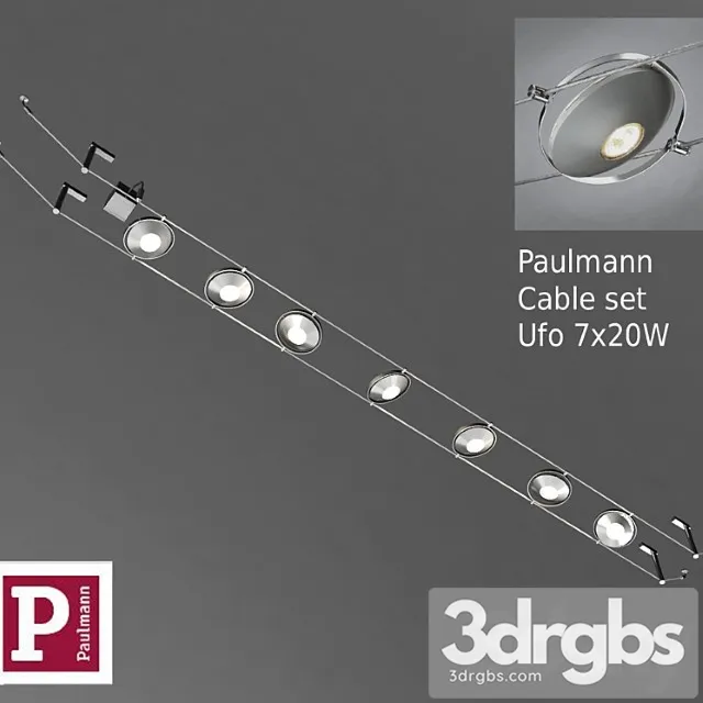 Cable Set Paulmann Ufo 3D Model Download