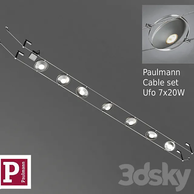 Cable set Paulmann “Ufo” 3DModel