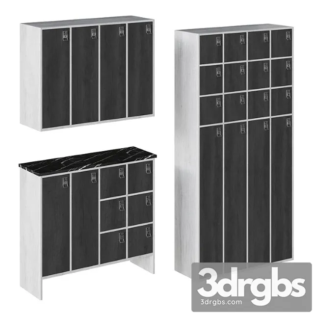 Cabs with combination locks 2 3D Model Download Cabs with combination locks 2 3D Model Download