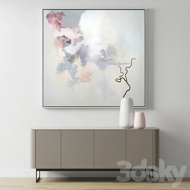 Caccaro Side Credenza 3D Model Caccaro Side Credenza 3D Model