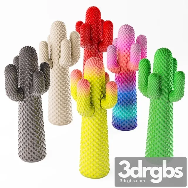 Cactus gufram coat hanger 3D Model Download