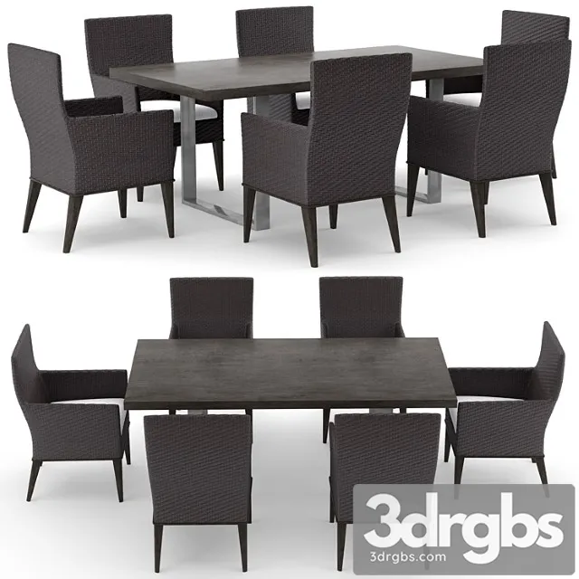 Cadence Arm Chair And Dining Table 3D Model Download Cadence Arm Chair And Dining Table 3D Model Download