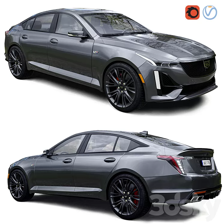 Cadillac CT5 3D Model Free Download