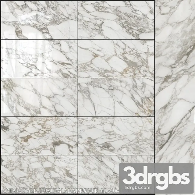 Caesar Anima Ever Luxury Arabesque Gl 600×1200 3D Model Download