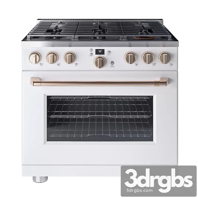 Cafe 36 Smart All Gas Commercial Style Range with 6 Burners 3D Model Download