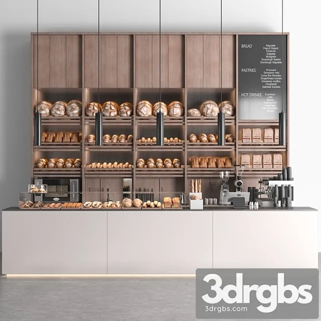 Cafe Bakery 02 3D Model Download