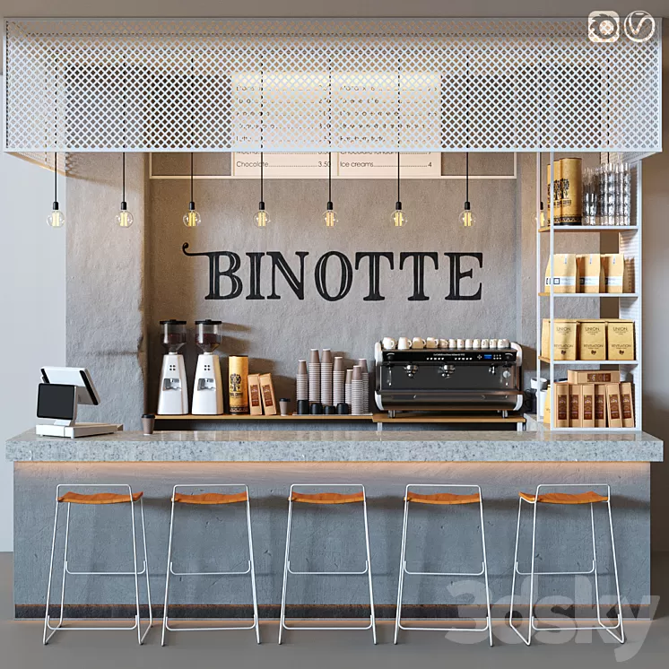 Cafe Binotte v. 2 3D Model