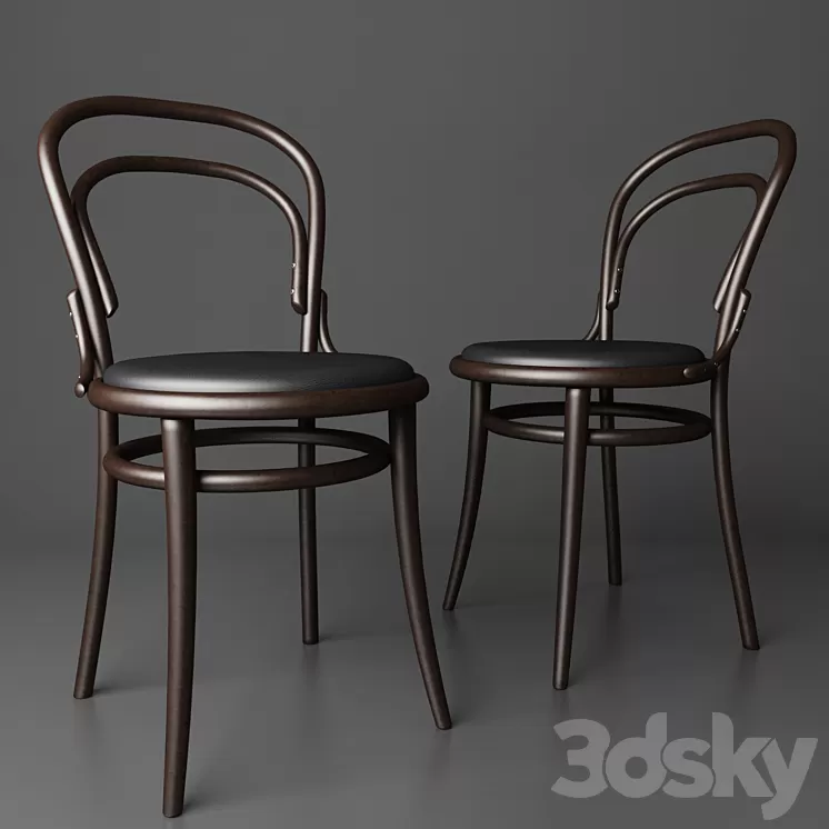 Cafe chair (Chair 14) By TON 3D Model Cafe chair (Chair 14) By TON 3D Model