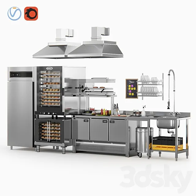 Cafe Equipment 3DModel