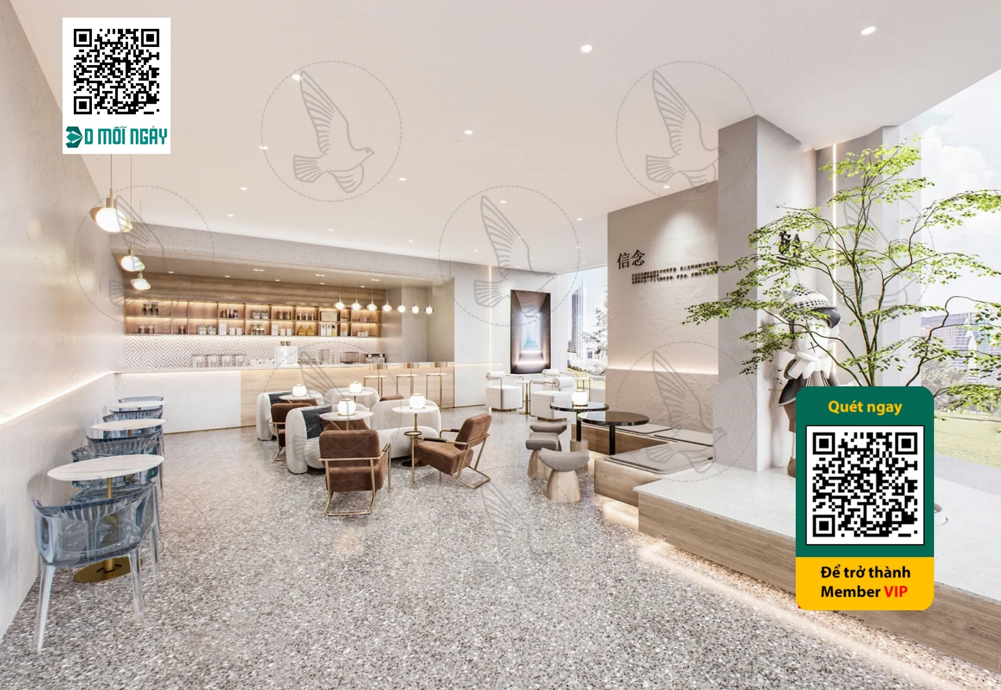 Cafe milk tea shop 3D – 009 – 3626