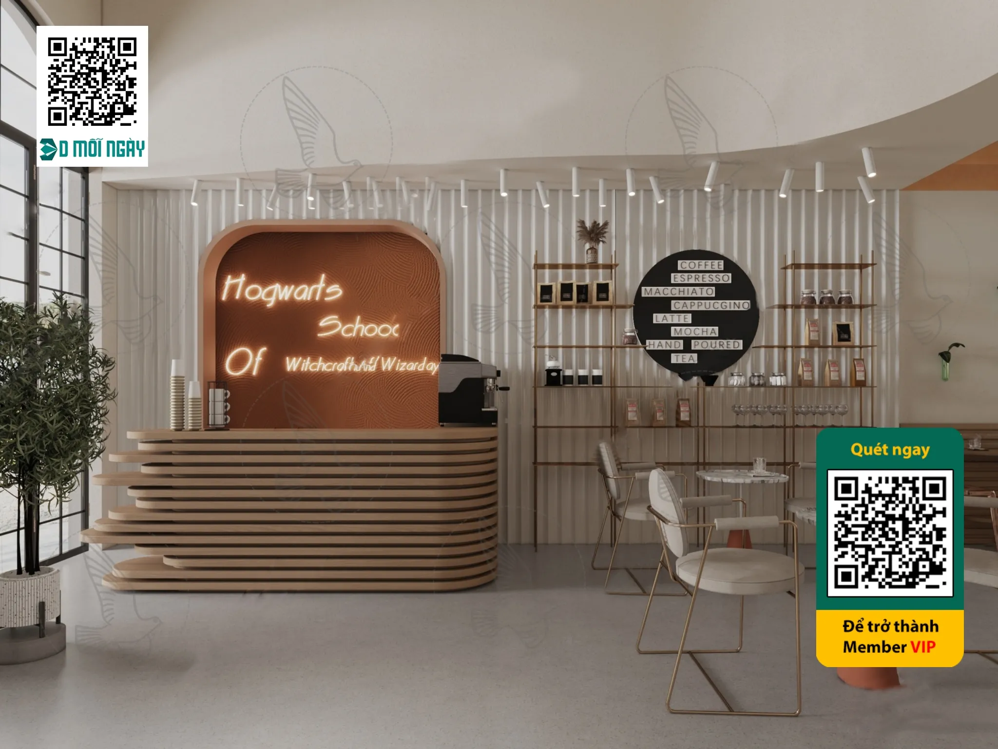 Cafe milk tea shop 3D – 010 – 3627