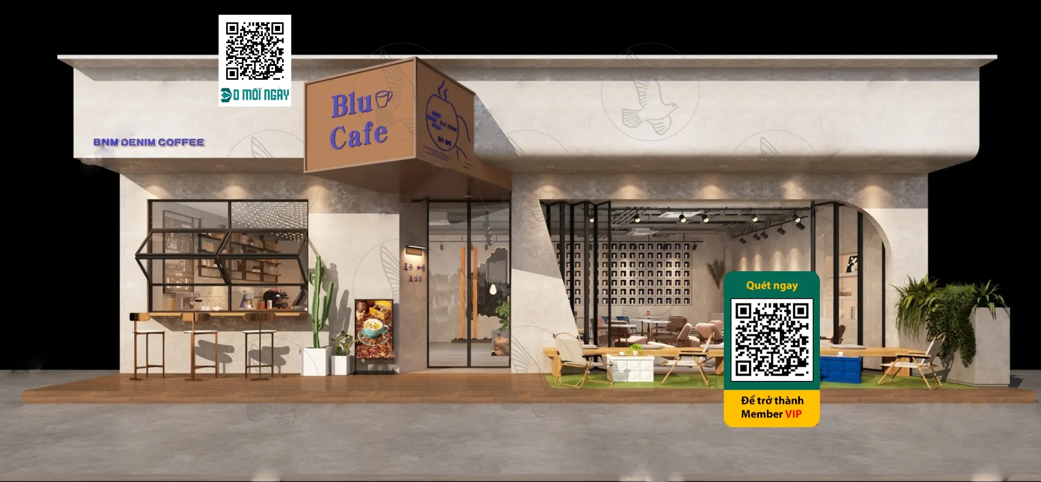 Cafe milk tea shop 3D – 011 – 3628