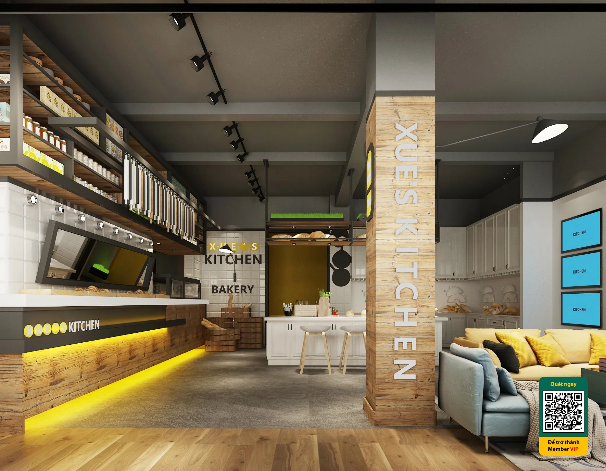 Cafe milk tea shop 3D – 022 – 3639