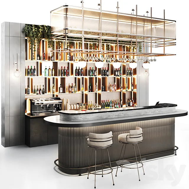 cafe restaurant N11 3D Model