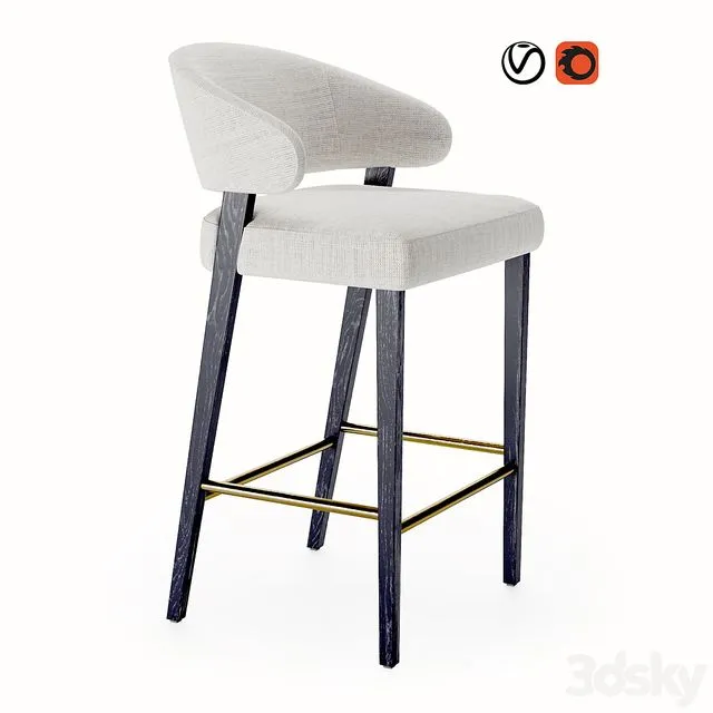 Cahn Counter Stool 3D Model Cahn Counter Stool 3D Model