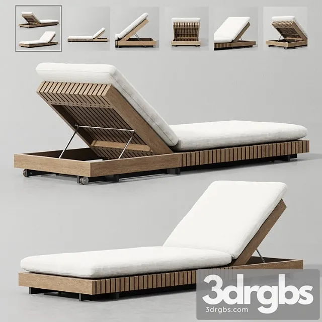 Caicos Chaise 3D Model Download