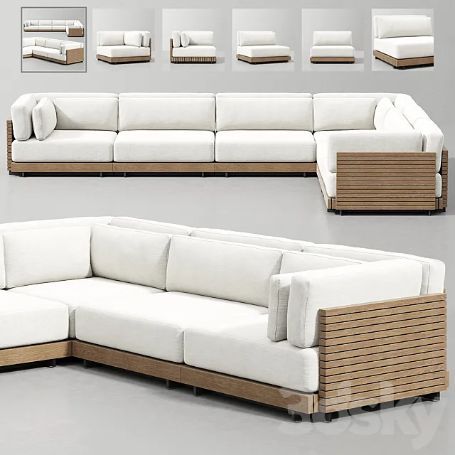 CAICOS MODULAR SOFA_10 3D Model
