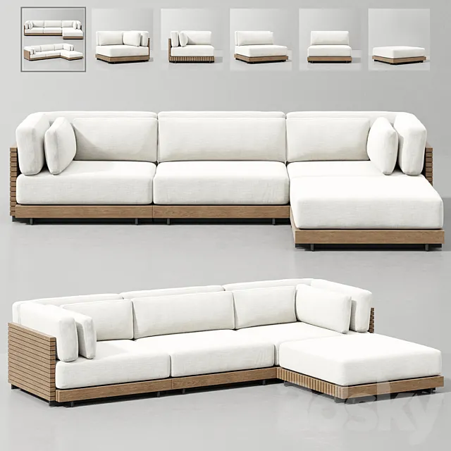 CAICOS MODULAR SOFA_5 3DModel