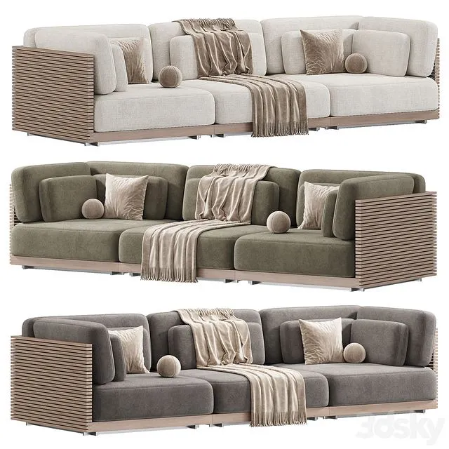 Caicos Sofa 3 3D Model