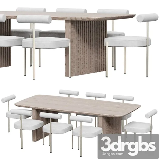 Caillou Table Chair by Liu Jo 3D Model Download Caillou Table Chair by Liu Jo 3D Model Download