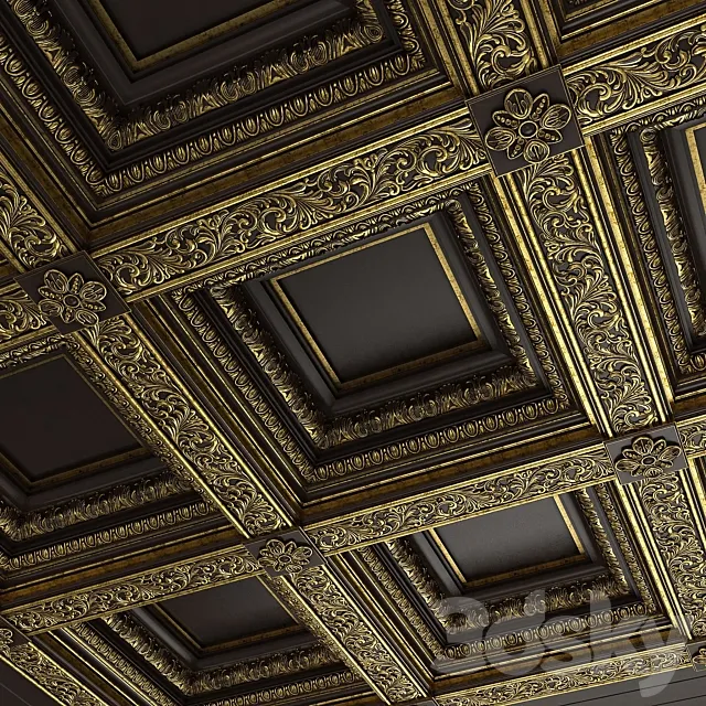 Caisson ceiling Rodin 3D Model Caisson ceiling Rodin 3D Model