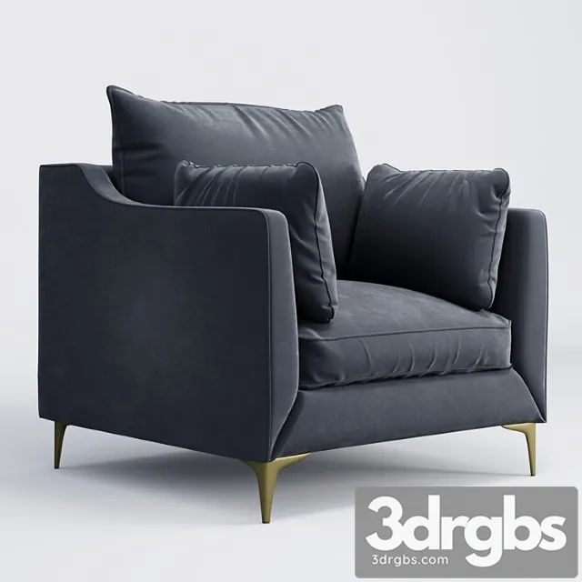 Caitlin by the everygirl armchair 3D Model Download Caitlin by the everygirl armchair 3D Model Download