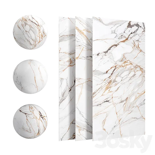 Calacatta lux marble 3D Model