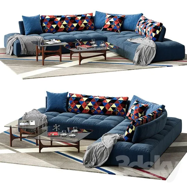 Calanque sofa 3D Model Calanque sofa 3D Model