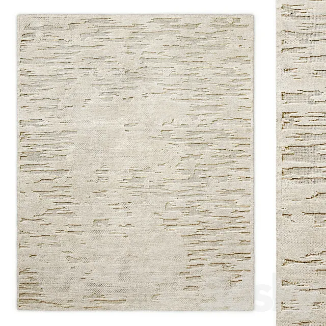 Caldera Hand-Knotted Wool Rug RH 3DModel