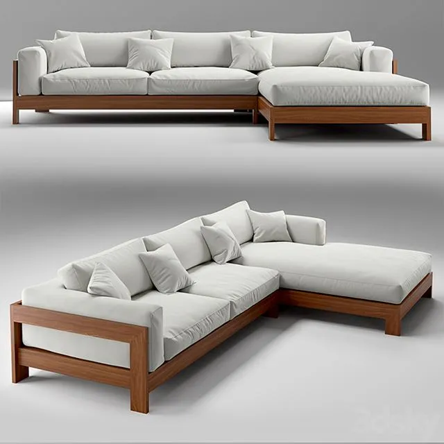 Caleb L-Shaped Sofa 3D Model Caleb L-Shaped Sofa 3D Model