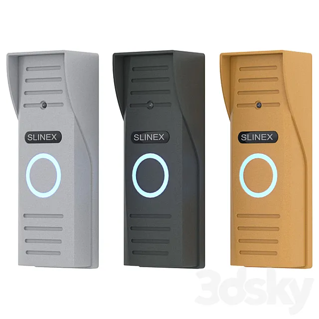 Call panel of the video on-door speakerphone Slinex ML-15HR 3D Model Call panel of the video on-door speakerphone Slinex ML-15HR 3D Model